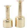 imageDeco 79 Polystone Decorative Candle Holder Tall Standing Candle Stand Candlestick Holder 8quot x 8quot x 22quot GoldGold