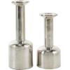 imageDeco 79 Polystone Decorative Candle Holder Tall Standing Candle Stand Candlestick Holder 8quot x 8quot x 22quot GoldSilver