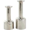 imageDeco 79 Polystone Decorative Candle Holder Tall Standing Candle Stand Candlestick Holder 8quot x 8quot x 22quot GoldSilver