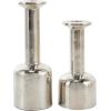 imageDeco 79 Polystone Decorative Candle Holder Tall Standing Candle Stand Candlestick Holder 8quot x 8quot x 22quot GoldSilver