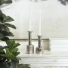 imageDeco 79 Polystone Decorative Candle Holder Tall Standing Candle Stand Candlestick Holder 8quot x 8quot x 22quot GoldSilver