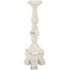 imageDeco 79 Polystone Decorative Candle Holder Tall Standing Candle Stand Candlestick Holder 8quot x 8quot x 22quot GoldWhite