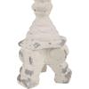 imageDeco 79 Polystone Decorative Candle Holder Tall Standing Candle Stand Candlestick Holder 8quot x 8quot x 22quot GoldWhite