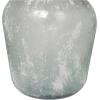 imageDeco 79 Recycled Glass Decorative Vase Spanish Bottle Centerpiece Vase with Bubble Texture Flower Vase for Home Decoration 10quot x 10quot x 17quot BlueClear