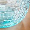 imageDeco 79 Recycled Glass Decorative Vase Spanish Bottle Centerpiece Vase with Bubble Texture Flower Vase for Home Decoration 10quot x 10quot x 17quot BlueBlue