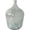 imageDeco 79 Recycled Glass Decorative Vase Spanish Bottle Centerpiece Vase with Bubble Texture Flower Vase for Home Decoration 10quot x 10quot x 17quot BlueClear
