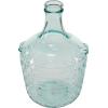 imageDeco 79 Recycled Glass Decorative Vase Spanish Bottle Centerpiece Vase with Bubble Texture Flower Vase for Home Decoration 10quot x 10quot x 17quot BlueClear