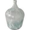 imageDeco 79 Recycled Glass Decorative Vase Spanish Bottle Centerpiece Vase with Bubble Texture Flower Vase for Home Decoration 10quot x 10quot x 17quot BlueClear