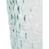 imageDeco 79 Recycled Glass Decorative Vase Spanish Bottle Centerpiece Vase with Bubble Texture Flower Vase for Home Decoration 10quot x 10quot x 17quot BlueBlue