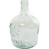 imageDeco 79 Recycled Glass Decorative Vase Spanish Bottle Centerpiece Vase with Bubble Texture Flower Vase for Home Decoration 10quot x 10quot x 17quot BlueClear