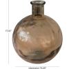 imageDeco 79 Recycled Glass Handmade Decorative Vase Spanish Bottle Centerpiece Vase Flower Vase for Home Decoration 11quot x 11quot x 17quot BlueBrown
