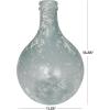 imageDeco 79 Recycled Glass Handmade Decorative Vase Spanish Bottle Centerpiece Vase Flower Vase for Home Decoration 11quot x 11quot x 17quot BlueClear