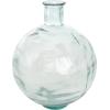 imageDeco 79 Recycled Glass Handmade Decorative Vase Spanish Bottle Centerpiece Vase Flower Vase for Home Decoration 11quot x 11quot x 17quot BlueClear