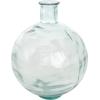 imageDeco 79 Recycled Glass Handmade Decorative Vase Spanish Bottle Centerpiece Vase Flower Vase for Home Decoration 11quot x 11quot x 17quot BlueClear
