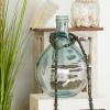 imageDeco 79 Recycled Glass Handmade Decorative Vase Spanish Bottle Centerpiece Vase Flower Vase for Home Decoration 11quot x 11quot x 17quot BlueTeal