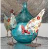 imageDeco 79 Recycled Glass Handmade Decorative Vase Spanish Bottle Centerpiece Vase Flower Vase for Home Decoration 11quot x 11quot x 17quot BlueTeal