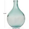 imageDeco 79 Recycled Glass Handmade Decorative Vase Spanish Bottle Centerpiece Vase Flower Vase for Home Decoration 11quot x 11quot x 17quot BlueTeal