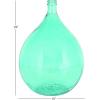 imageDeco 79 Recycled Glass Handmade Decorative Vase Spanish Bottle Centerpiece Vase Flower Vase for Home Decoration 11quot x 11quot x 17quot BlueTeal