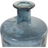 imageDeco 79 Recycled Glass Handmade Spanish Vase with Wrapped Rattan Neck Detail 6quot x 6quot x 18quot ClearBlue
