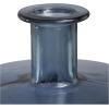 imageDeco 79 Recycled Glass Handmade Spanish Vase with Wrapped Rattan Neck Detail 6quot x 6quot x 18quot ClearBlue