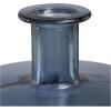 imageDeco 79 Recycled Glass Handmade Spanish Vase with Wrapped Rattan Neck Detail 6quot x 6quot x 18quot ClearBlue
