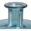 imageDeco 79 Recycled Glass Handmade Spanish Vase with Wrapped Rattan Neck Detail 6quot x 6quot x 18quot ClearTeal