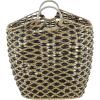 imageDeco 79 Seagrass Handmade Decorative and Functional Storage Basket Basket Organizer with Handles Basket for Storage 21quot x 18quot x 18quot BrownBrown