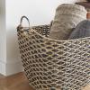 imageDeco 79 Seagrass Handmade Decorative and Functional Storage Basket Basket Organizer with Handles Basket for Storage 21quot x 18quot x 18quot BrownBrown