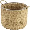 imageDeco 79 Seagrass Handmade Decorative and Functional Storage Basket Basket Organizer with Handles Set of 2 Basket for Storage 12quot 16quotW Light Brown