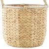 imageDeco 79 Seagrass Handmade Decorative and Functional Storage Basket Basket Organizer with Handles Set of 2 Basket for Storage 12quot 16quotW Light Brown