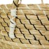 imageDeco 79 Seagrass Handmade Decorative and Functional Storage Basket Two Toned Basket Organizer with Handles Set of 3 Basket for Storage 14quot 17quot 19quotH BeigeLight Brown