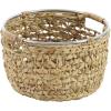 imageDeco 79 Seagrass Handmade Storage Basket with Metal Handles Set of 3 15quot 17quot 19quotW Light Brown151719W