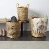 imageDeco 79 Seagrass Handmade Storage Basket with Metal Handles Set of 3 15quot 17quot 19quotW Light Brown21 x 7
