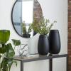 imageDeco 79 Ceramic Stripe Texture Vase 5quot x 5quot x 23quot WhiteBlack