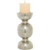 imageDeco 79 Metal Handmade Pillar Candle Holder 14quot x 6quot x 6quot Silver
