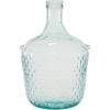 imageDeco 79 Recycled Glass Decorative Vase Spanish Bottle Centerpiece Vase with Bubble Texture Flower Vase for Home Decoration 10quot x 10quot x 17quot BlueBlue