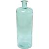 imageDeco 79 Recycled Glass Handmade Spanish Vase with Wrapped Rattan Neck Detail 6quot x 6quot x 18quot ClearTeal