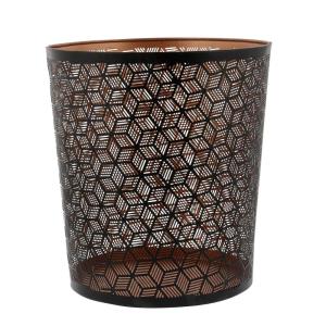 imageDeco 79 57416 Small Waste Bin 9quot x 9quot x 10quot GoldBlack