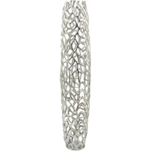 imageDeco 79 Aluminum Metal Decorative Vase Tall Coral Centerpiece Vase Vase for Home Decoration 9quot x 9quot x 31quot GoldSilver