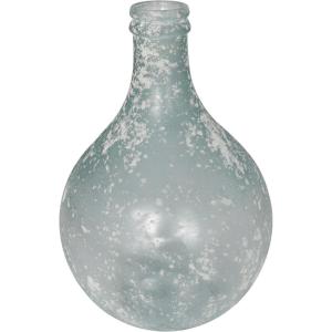 imageDeco 79 Recycled Glass Handmade Decorative Vase Spanish Bottle Centerpiece Vase Flower Vase for Home Decoration 11quot x 11quot x 17quot BlueClear