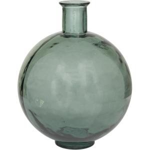 imageDeco 79 Recycled Glass Handmade Decorative Vase Spanish Bottle Centerpiece Vase Flower Vase for Home Decoration 11quot x 11quot x 17quot BlueGreen