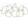 imageCosmoLiving by Cosmopolitan Metal Abstract Home Wall Decor Interlocking Rings Wall Sculpture Wall Art 43quot x 1quot x 22quot Gold