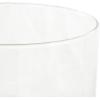 imageDeco 79 Glass Room Hurricane Lamp Round Hurricane Candle Holder with Light Brown Woven Base Table Centerpiece Lamp 8quot x 8quot x 13quot Clear