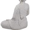 imageDeco 79 Magnesium Oxide Buddha Decorative Garden Sculpture Indoor Outdoor Meditating Garden Statue Outdoor Sculpture 13quot x 13quot x 20quot Gray13 x 13 x 20