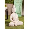 imageDeco 79 Magnesium Oxide Buddha Decorative Garden Sculpture Indoor Outdoor Meditating Garden Statue Outdoor Sculpture 13quot x 13quot x 20quot Gray13 x 13 x 20