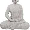 imageDeco 79 Magnesium Oxide Buddha Decorative Garden Sculpture Indoor Outdoor Meditating Garden Statue Outdoor Sculpture 13quot x 13quot x 20quot Gray13 x 13 x 20