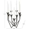 imageDeco 79 Metal Decorative Candelabra Taper 9 Slot Candle Stand Candlestick Holder 12quot x 11quot x 14quot Black
