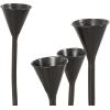 imageDeco 79 Metal Decorative Candelabra Taper 9 Slot Candle Stand Candlestick Holder 12quot x 11quot x 14quot Black
