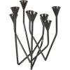 imageDeco 79 Metal Decorative Candelabra Taper 9 Slot Candle Stand Candlestick Holder 12quot x 11quot x 14quot Black