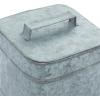imageDeco 79 Metal Decorative Canisters Decorative Containers Set of 2 Decorative Keepsake Boxes 8quot 7quotH Silver